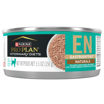 A can of Purina Pro Plan Veterinary Diets EN Gastroenteric Naturals wet cat food.