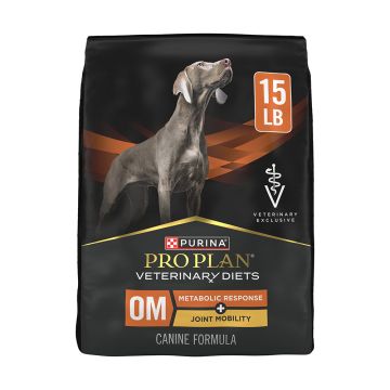 Pro Plan Veterinary Diets OM Metabolic Response and Joint Mobility Dry Dog Food.